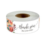 120 Flower Sticker Thank You Small Business Decoration
