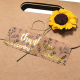 120pcs Flower Thank You For Your Order Foil Sticker Sealed Label