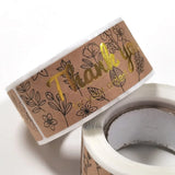 120pcs Flower Thank You For Your Order Foil Sticker Sealed Label