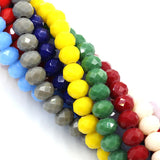 120pcs 6x8mm Crystal Rondelle Beads for Jewelry Making