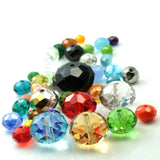 120pcs 6x8mm Crystal Rondelle Beads for Jewelry Making