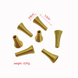 120pcs Funnel Shape Spacer Beads Caps for DIY Jewelry Making