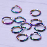 120pcs Mixed Rainbow Jump Rings And Lobster Clasp Hooks For Jewelry Making