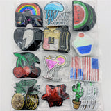 120pcs Sequined Embroidery Patches Iron On for Diy Craft