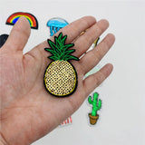 120pcs Sequined Embroidery Patches Iron On for Diy Craft