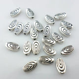 120pcs Tibetan Silver Oval Spacer Beads 5x9mm Jewelry Findings