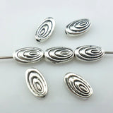 120pcs Tibetan Silver Oval Spacer Beads 5x9mm Jewelry Findings