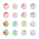 120pcs Glass Round Beads for DIY Jewelry Making 10x9.5mm