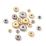 120pcs 304 Stainless Spacer Beads Round Gold & Stainless 4~8x1.2~2.5mm Hole
