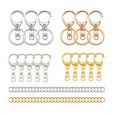 DIY Keychain Kits 120pcs/box Mixed Findings Lobster Claw Swivel Clasps