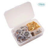 DIY Keychain Kits 120pcs/box Mixed Findings Lobster Claw Swivel Clasps