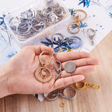 DIY Keychain Kits 120pcs/box Mixed Findings Lobster Claw Swivel Clasps