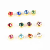 120pc Mixed Birthstone Charms Acrylic Crystal for Necklace (Jan-Dec. 10pcs each)
