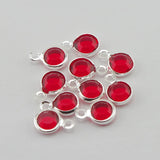 120pcs Birthstone Charms 6mm Crystal Personalized Necklace (Jan-Dec)