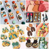 121Pcs Polymer Cutter Set Stainless Steel Earrings Mould Shape Jewelry DIY