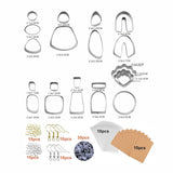 121Pcs Polymer Clay Cutter Set Stainless Steel DIY Earrings Mould Shape