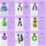 121Pcs Polymer Cutter Set Stainless Steel Earrings Mould Shape Jewelry DIY