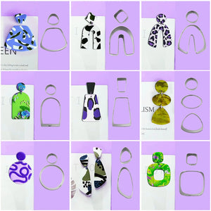 121Pcs Polymer Clay Cutter Set DIY Earrings Mould Shape Jewelry Cutter