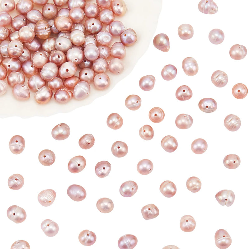 122Pcs Natural Freshwater Pearl Beads Jewelry Craft DIY