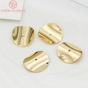 10PCS 15MM 20MM 25MM 24K Brass Bead Caps Jewelry Findings Accessories