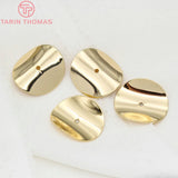 10PCS 15MM 20MM 25MM 24K Brass Bead Caps Jewelry Findings Accessories