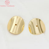 10PCS 15MM 20MM 25MM 24K Brass Bead Caps Jewelry Findings Accessories
