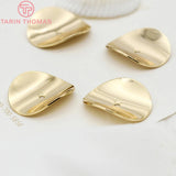 10PCS 15MM 20MM 25MM 24K Brass Bead Caps Jewelry Findings Accessories