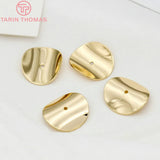 10PCS 15MM 20MM 25MM 24K Brass Bead Caps Jewelry Findings Accessories
