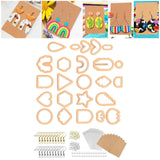 124-Piece Polymer Clay Cutter Set for Earrings DIY Crafts