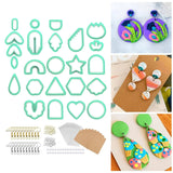124-Piece Polymer Clay Cutter Set for Earrings DIY Crafts