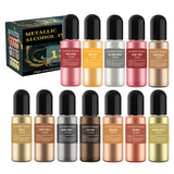 12 Color Metallic Alcohol Pigment Resin Dye for Epoxy Resin