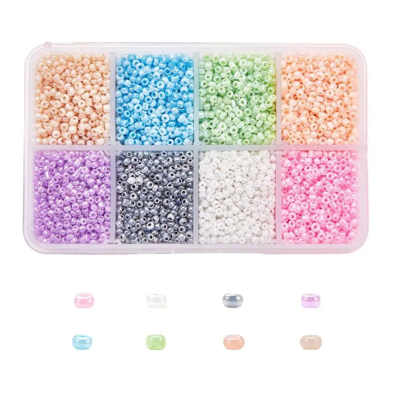 2mm Czech Glass Seed Beads Round Mixed Seedbeads