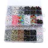 1250pcs Acrylic Letter Beads Jewelry Making Kit for Kids