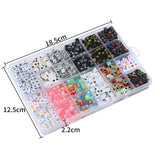1250pcs Acrylic Letter Beads Jewelry Making Kit for Kids