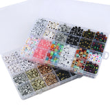 1250pcs Acrylic Letter Beads Jewelry Making Kit for Kids