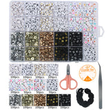 1250pcs Acrylic Letter Beads Jewelry Making Kit for Kids