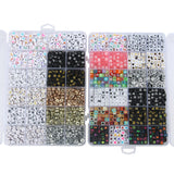 1250pcs Acrylic Letter Beads Jewelry Making Kit for Kids