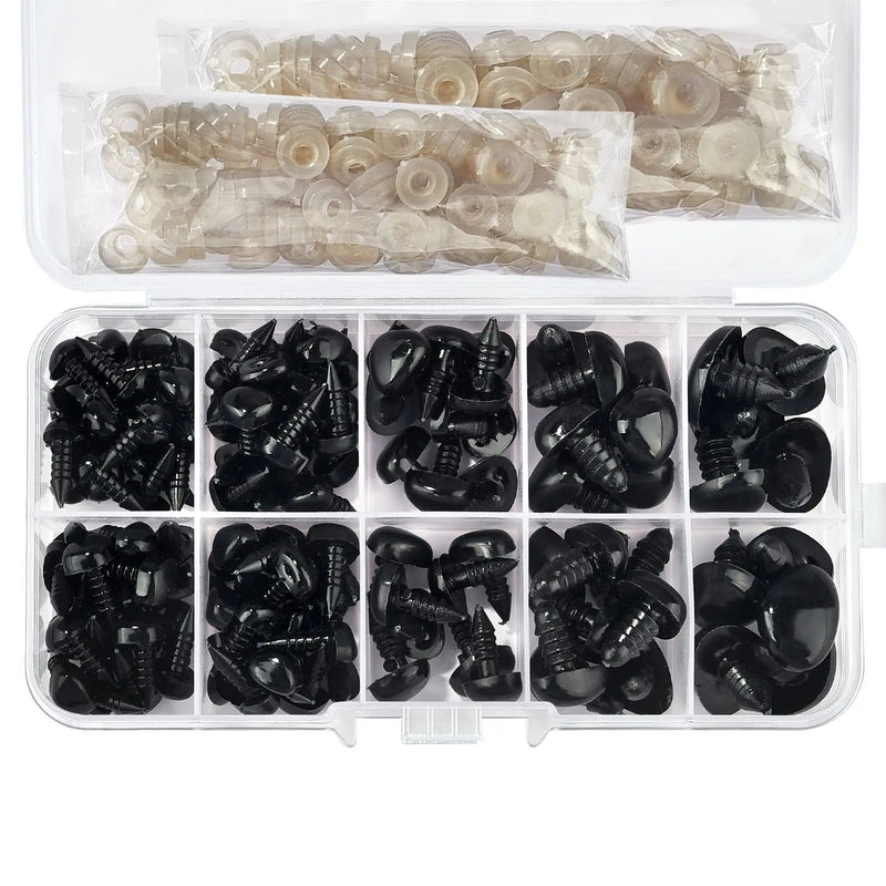 125pcs Safety Nose Eyes for Dolls Toys Crochet Bear Amigurumi