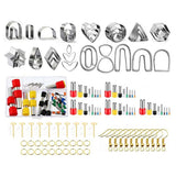 126PCS Polymer Clay Cutters Set for Earring Making Key Chains