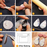 Polymer Clay Cutter Earring Kit with 126 Pcs Set