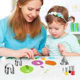Polymer Clay Cutter Earring Kit with 126 Pcs Set
