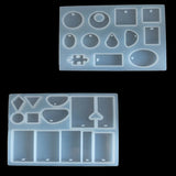 127PCS/SET Jewelry Mold Pendants Crystal Scale Resin Molds