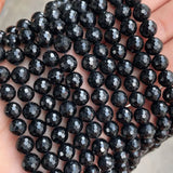 Tourmaline Beads 8mm Round Spacer 15'' Strand DIY Charm Bracelet