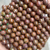 Natural Stone Ruby Beads 8mm Round Loose Spacer Beads 15'' Strand