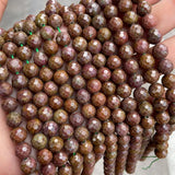 Natural Stone Ruby Beads 8mm Round Loose Spacer Beads 15'' Strand