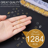 1284pcs Jump Rings & Lobster Clasps Jewelry Repair Tools Kit