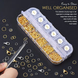 1284pcs Jump Rings & Lobster Clasps Jewelry Repair Tools Kit