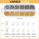 1284pcs Jump Rings & Lobster Clasps Jewelry Repair Tools Kit