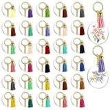 128Pcs Acrylic Keychain Blanks for DIY Projects Crafts