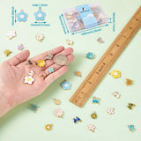 128Pcs Mix Style Enamel Butterfly Pendant Charm Jewelry Making